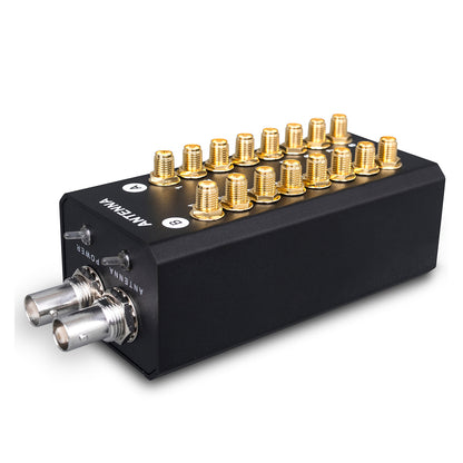 8 Channels Signal Amplifier Antenna Distribution System Audio RF Distributor For Recording Interview Wireless Microphone