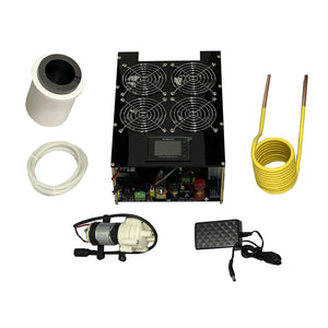 5000W Induction Heater 5KW Induction Heating Machine with Electric Energy Meter 150ML Crucible