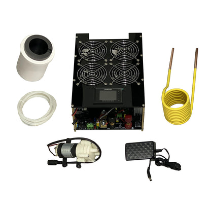 5000W Induction Heater 5KW Induction Heating Machine with Electric Energy Meter 150ML Crucible