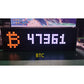 Digital Currency Market Display ESP8266 WS2812B Cryptocurrency Real-time Price Display Black (31x12x3.5cm)