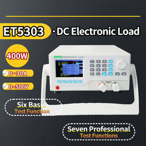 ET5303 400W 30A 500V DC Electronic Load Programmable Load Used in Charger Power Supply Tests