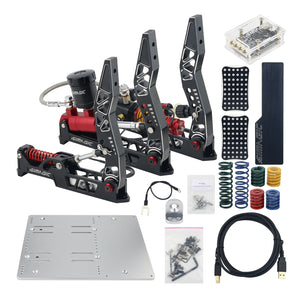 Simagic SIM Pedals PC Direct Drive (3-Pedal Long Throttle 200KG Sensor) for Alpha Mini Steering Wheel