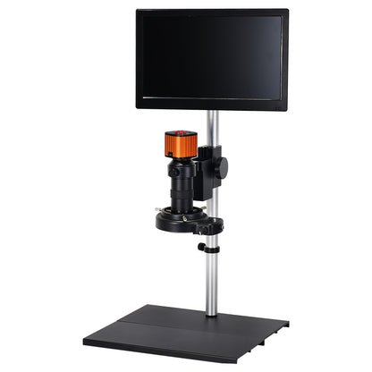 HAYEAR 24MP 2K HDMI USB Industrial Microscope Camera 150X Lens 11.6&quot; LCD for Phone PCB Soldering