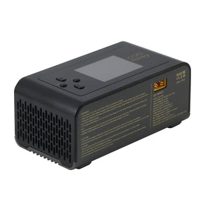 GENS ACE IMARS Dual Channel Balance Charger Smart Charger AC200W DC600W High Power Balanced Fast Charge-Black