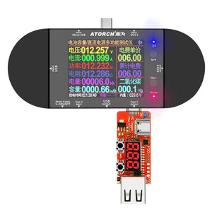 ATORCH UD24 USB Voltmeter Voltage Current Meter DC Digital Tester 2.4&quot; Screen (w/ PD Decoy Trigger)