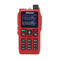 UV-668 5W Walkie Talkie Portable Handheld Transceiver VHF UHF Radio 240 Channels Red