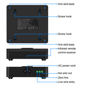 JL24 AC 85-265V 16A 3680W Electric Energy Meter Voltage Current Meter 2.4&quot; Screen (IoT Wifi + Bluetooth)