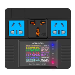 JL24 AC 85-265V 16A 3680W Electric Energy Meter Voltage Current Meter 2.4&quot; Screen (with Bluetooth)