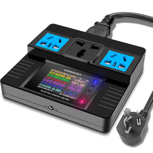 JL24 AC 85-265V 16A 3680W Electric Energy Meter Voltage Current Meter + Power Cable (with Bluetooth)