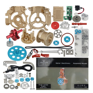 DM17 Single Cylinder Engine Car Engine Model Kit Unassembled DIY Toys Collection Presents Home Decor