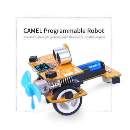 XIAOR GEEK Camel F.1 Programmable Robot Plane-Shaped Robot Car with OLED Screen (Wifi Version)