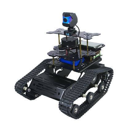 XIAOR GEEK XR-SLAM Lidar Robot Car with HD Camera ROS Robot Tank Car Assembled 12V 2200Mah Black