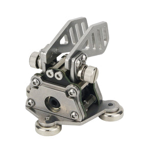 HamGeek HG-K6 2nd Generation Dual-Paddle Morse Key Stainless Steel Automatic CW Key w/ Magnetic Base