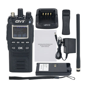CB-58 4W 12V CB Walkie Talkie 27MHz Handheld Transceiver CB Radio w/ Lithium Battery Charger Dock
