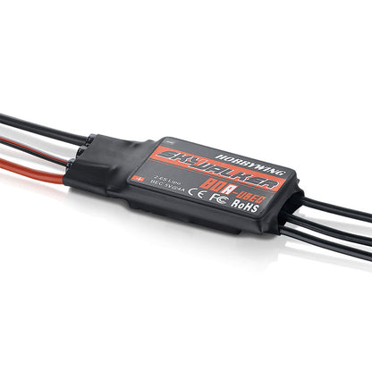 Hobbywing SkyWalker 80A-UBEC Brushless ESC Electronic Speed Control (Welded T and Banana Plugs)