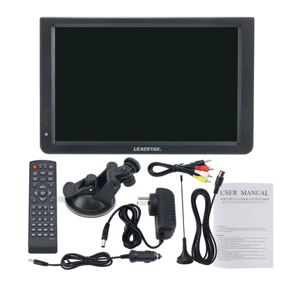 12" Portable TV Player TFT Display HD TFT Monitor 1080P Support ATSC For Parts of North American Countries
