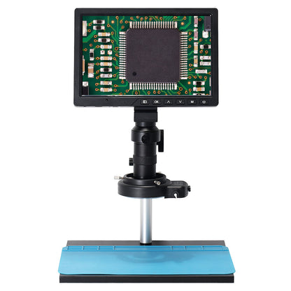 HAYEAR HY-1090 16MP Industrial Microscope Camera with Widened Metal Stand 10.1&quot; LCD 150X Lens