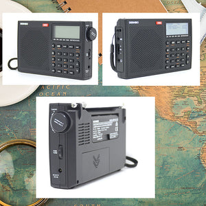 DESHIBO RD1780 All Band Radio Receiver AM-FM-AIR-SW-SSB DSP Receiver with Backlit Buttons