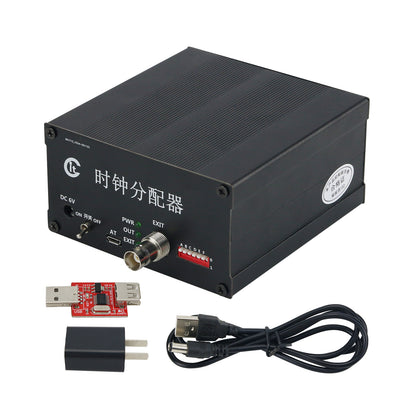 CG-001-AT Frequency Divider Clock Divider w/ 10MHZ OCXO AT Function 8CH Output Accurate Clock Signals