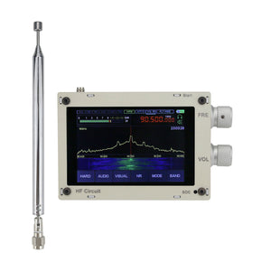 Hifi Audio 50KHz - 2GHZ MALAHIT SDR DSP SDR Receiver SDR Radio AM/SSB/NFM/WFM w/ Speaker 3.5&quot; Screen
