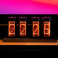 Gixie Clock Mini 4-Digit Pseudo Glow Tube Clock Assembled Innovative Desktop Decoration Gift