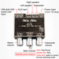 Wuzhi Audio ZK-LT22 2.1 Channel Amplifier 15W+15W+30W Bluetooth Amplifier Module Audio Power Amp TWS