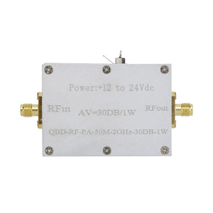 QBD-RF-PA-50M-2GHz-30DB-1W RF Power Amplifier Power Synthesis Broadband Linear Power Amplifier