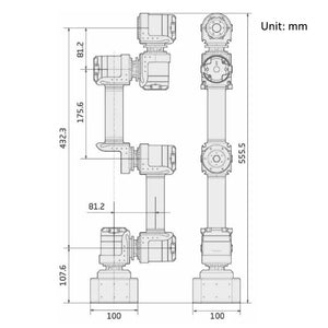 GLUON-2L6-4L3 Industrial Robot Arm 6DOF Mechanical Arm for CNC Material Loading Unloading Carrying