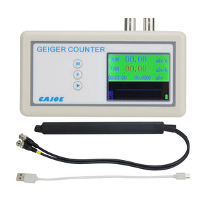 GMJ3s Geiger Counter Nuclear Radiation Detector with 2.4&quot; Color Screen External Probe Replaces GMJ3