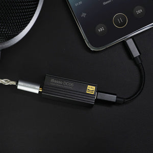 iBasso DC06 MQA Decoder Headphone Amplifier-Dual DAC/HiFi DSD256X 384kHz/32bit With ES92219C 3.5/4.4mm Output