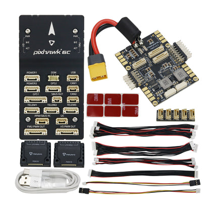 Holybro Flight Controller Drone Flight Controller Pixhawk 6C (Aluminum Case) &amp; PM07 for Quadcopter