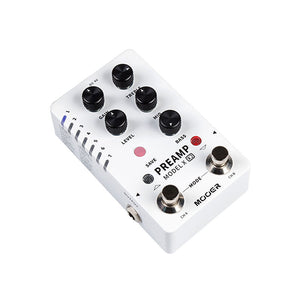 Mooer Preamp Model X X2 Digital Guitar Effects Pedal with 14 Preset Built-in Cabinet Simulation Power Adapter