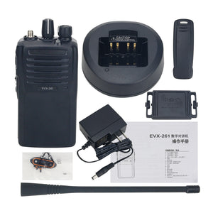 EVX-261 5W 10KM UHF Radio DMR Walkie Talkie Handheld Transceiver Analog &amp; Digital Modes for Motorola