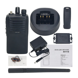 EVX-261 5W 10KM VHF Walkie Talkie DMR Radio Handheld Transceiver Analog &amp; Digital Modes for Motorola