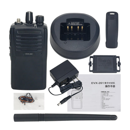 EVX-261 5W 10KM VHF Walkie Talkie DMR Radio Handheld Transceiver Analog &amp; Digital Modes for Motorola