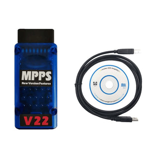 MPPS V22 Master ECU Chip Tuning Tool No Time Limit ECU Programmer Supports Reading &amp; Writing