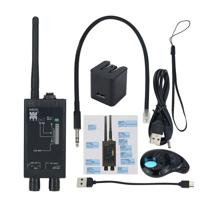 M8000 1MHz-12GHz RF Detector GPS Detector Camera Detector For 1.2GHz 2.4GHz Cameras Phone Signals