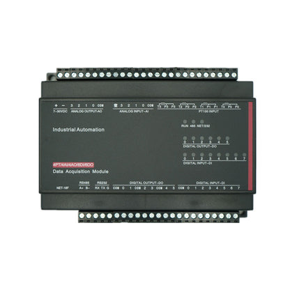 RTU-318F DAQ Data Acquisition IO Module Industrial Automation 4PT + 4AI + 4AO + 8DI + 6DO [RS485]