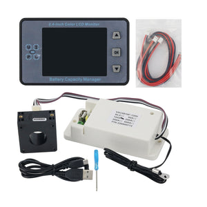 120V 100A Voltage Current Meter Battery Capacity Manager VAC8810F 2.4&quot; Color LCD without Bluetooth