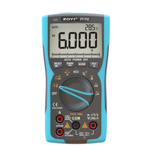 ZOYI ZT-Y2 TRMS Multimeter Tester Digital Multimeter 6000 Counts Analog Bar with Temperature Probe