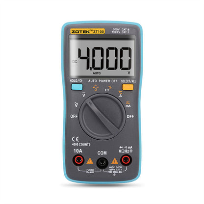ZOTEK ZT100 Handheld Digital Multimeter TRMS Autoranging Multimeter Tester 4000 Counts