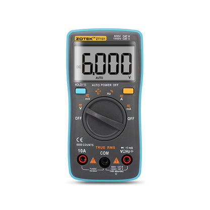 ZOTEK ZT101 Handheld Multimeter 600V CAT III &amp; 1000V CAT II Digital Multimeter Tester 6000 Counts