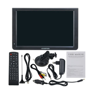 12" TFT Display HDMI DVB-T2 Portable TV Player 1080P H.265 TFT Monitor For Parts of EU Countries