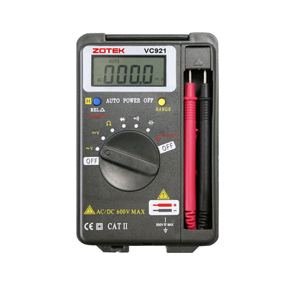 ZOTEK VC921 Portable Digital Multimeter Test High-Precision 4000 Counts Manual &amp; Automatic Ranging