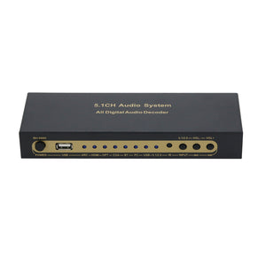 HG-688X 5.1CH Audio System All Digital Audio Decoder USB Sound Card HDMI Optical Coaxial For DTS/AC3/WAV