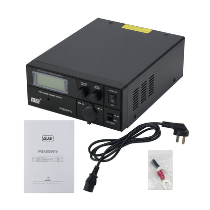 QIUJING 4th generation PS50SWIV Vehicle Base Shortwave Radio DC Communication Switching Power Supply 13.8V 50A