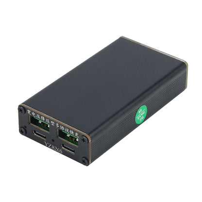 YZ826S Multi-Protocol Quick Charge Adapter Car Mobile Phone Charger Adapter DC Input 10-70Vdc
