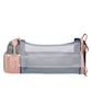 Large-Capacity Mummy Bag Backpack Foldable Bed with Buckle to Hang Freeing Your Hand (Pink &amp; Gray)