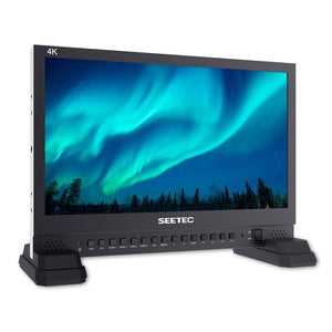 SEETEC 4K156-9HSD 15.6" IPS UHD 4K Broadcast Monitor with 4xHDMI Input 3840x2160 Quad Split Display