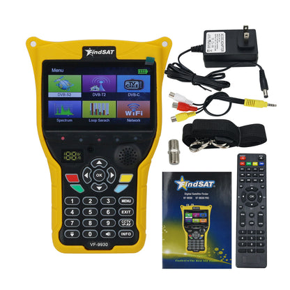 VF-9930 Digital Satellite Finder Meter Support DVB-S2 &amp; DVB-T &amp; DVB-C with LCD Screen for FindSAT